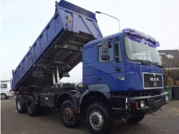 Camion benne MAN 35-403 meiller kipper 8x8 manual pomp