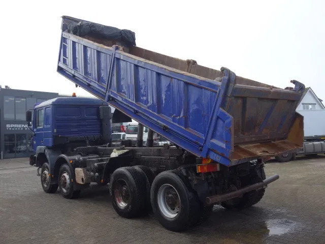 Camion benne MAN 35-403 meiller kipper 8x8 manual pomp