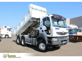 Camion benne Renault Kerax 410 + 6x4 + 3side tipper + spring + manual