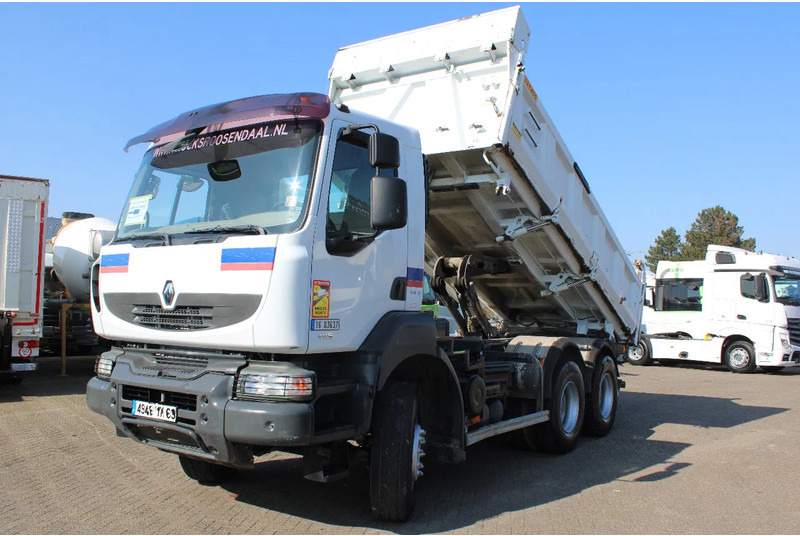 Camion benne Renault Kerax 410 + 6x4 + 3side tipper + spring + manual