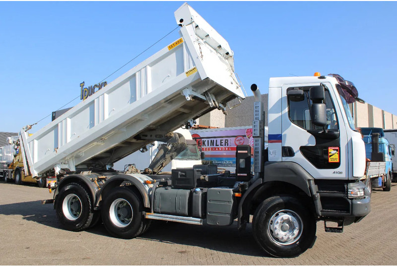 Camion benne Renault Kerax 410 + 6x4 + 3side tipper + spring + manual