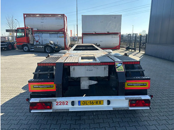 Semi-remorque porte-conteneur/ Caisse mobile Burg 20FT ADR (EX/II, EX/III, FL, AT) chassis, leeggewicht: 3.690kg, SAF INTRADISC, 2x liftas, NL-chassis, APK/ADR: 10-2025