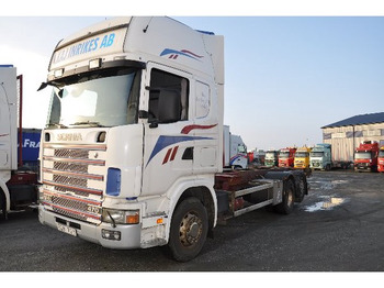 Camion porte-conteneur/ Caisse mobile SCANIA 124