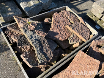 Matériel de chantier Blandet granit sten