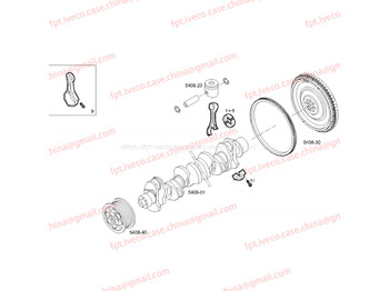 Bielle pour Camion FPT IVECO CASE FPT IVECO CASE Cursor9 Euro 6 F2CFE612 A/B/D F2CFE612D*J231/F2CFE612A*J098 5802748674 connecting rod assy 504128706 5801686231