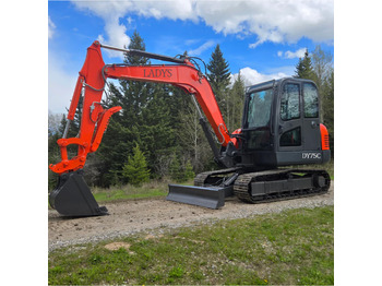 Pelle neuf LADYS DY75C Small Crawler Excavator Euro 5/EPA Yanmar Engine Mini Small Excavator For Sale