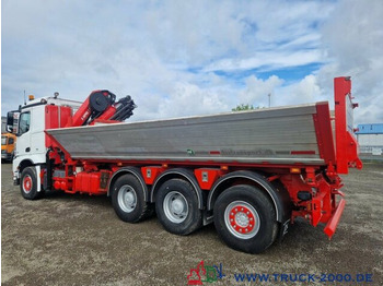 Camion benne, Camion grue Mercedes-Benz Arocs 3251 8x4 Hiab 302 EP-5 28M/T 19mHakenhöhe