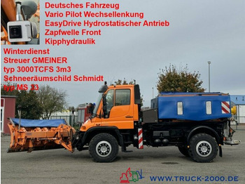 Unimog U400 Winter- Salzstreuer Schneeschild mit 231 PS en leasing occasion Unimog U400 Winter- Salzstreuer Schneeschild mit 231 PS