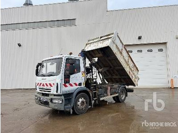 Camion benne, Camion grue IVECO EURO CARGO Camion Benne Avec Grue