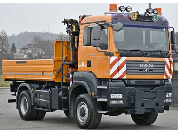 Camion grue, Camion benne MAN TGA 18.360 * PK 10501 + FUNK *4x4