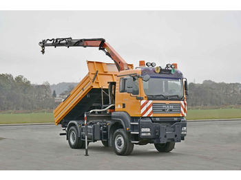 Camion grue, Camion benne MAN TGA 18.360 * PK 10501 + FUNK *4x4