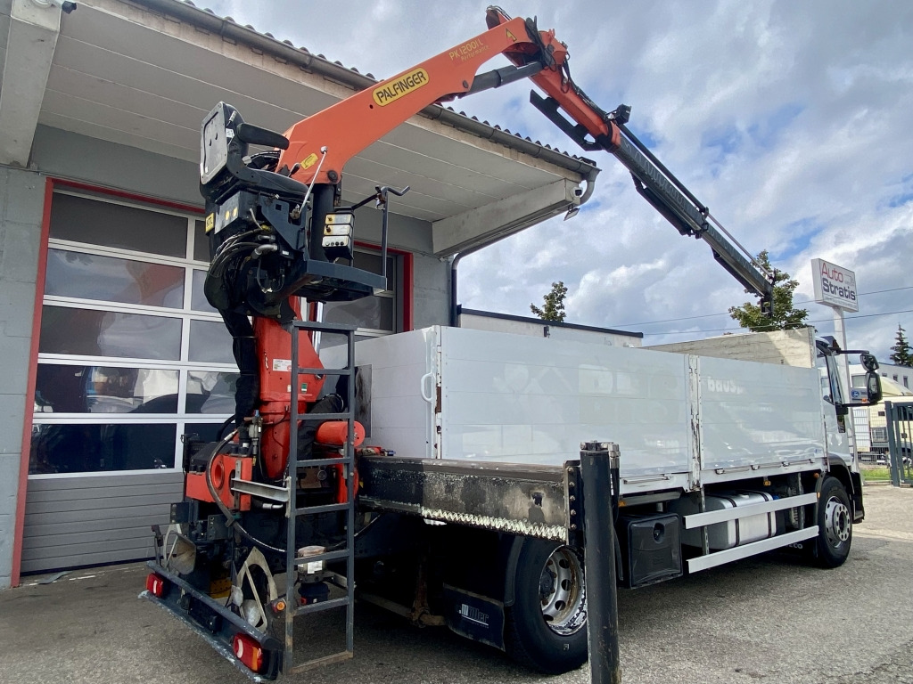 Camion plateau, Camion grue Iveco EuroCargo ML180E28 EEV Palfinger PK12001L AHK