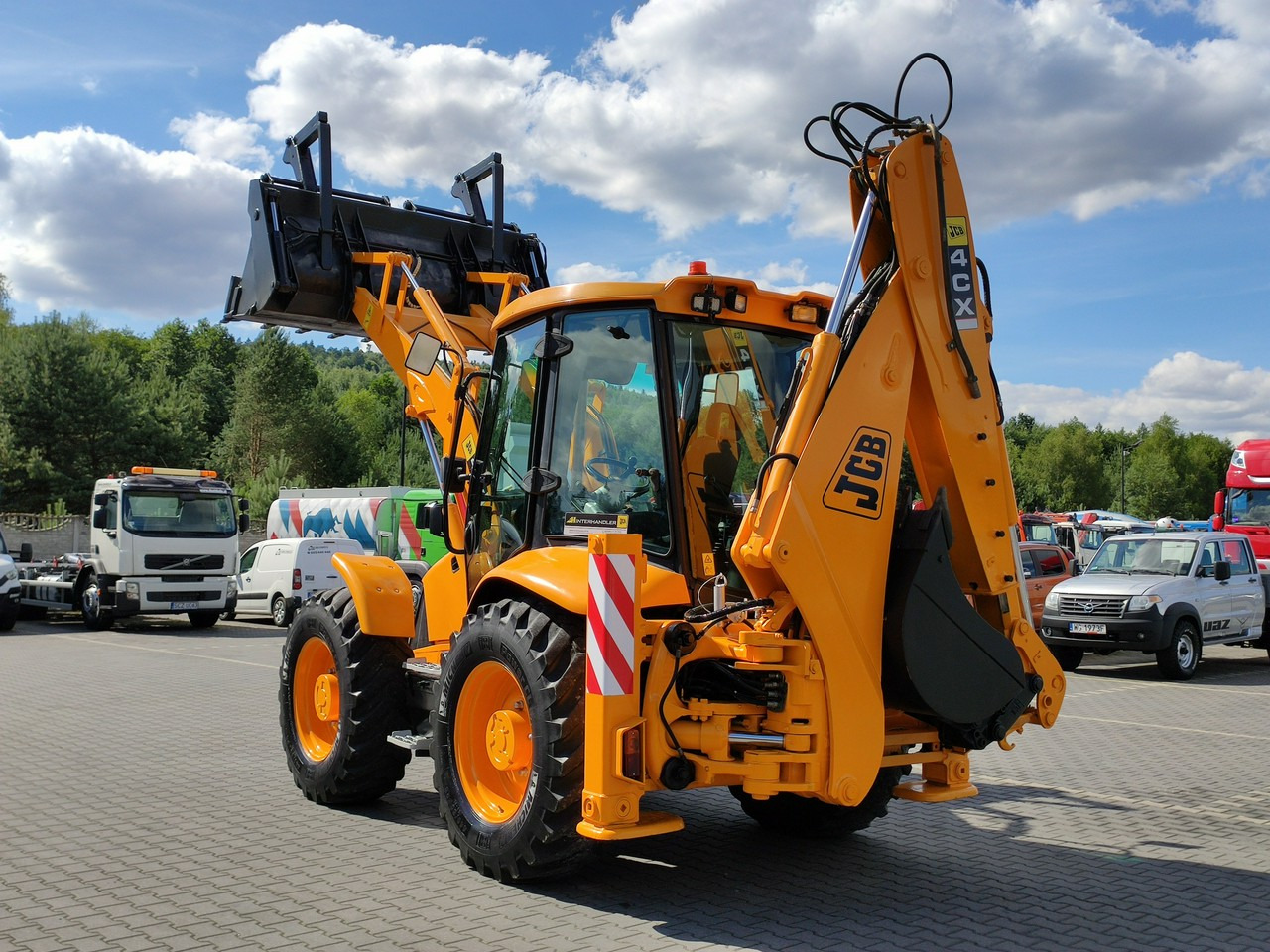 Tractopelle JCB 4CX Równe Koła Powershift Po Pełnym Tulejowaniu