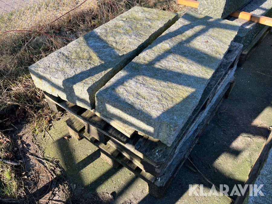 Matériel de chantier Blandet granit sten