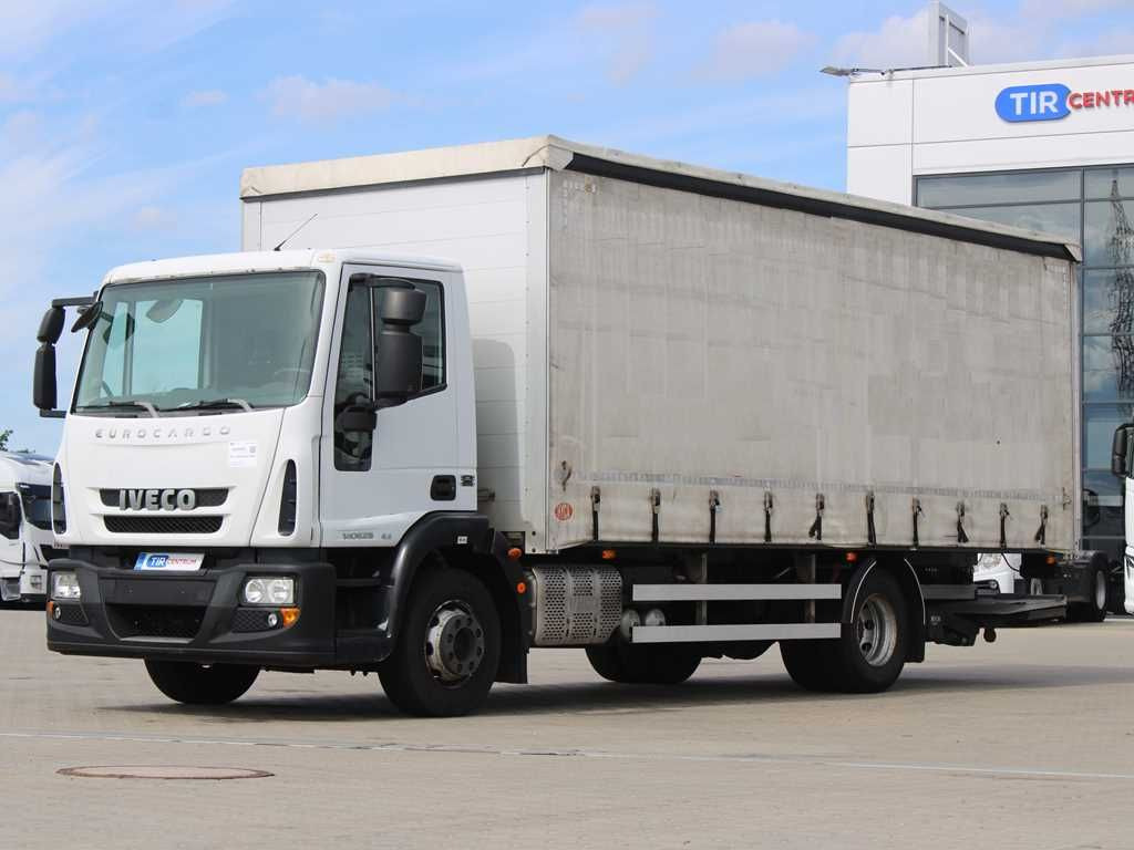 Camion à rideaux coulissants Iveco EUROCARGO 140E25, EURO 6, TAIL LIFT