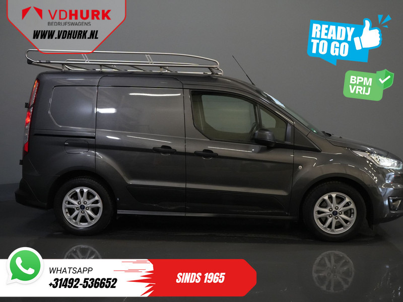 Fourgonnette Ford Transit Connect 1.5 100 pk BPM VRIJ! Ready2Go NL Auto/ 3Pers./ Imperiaal/ Carplay/ Climate/ Cruise/ Camera/ PDC/ Trekhaak