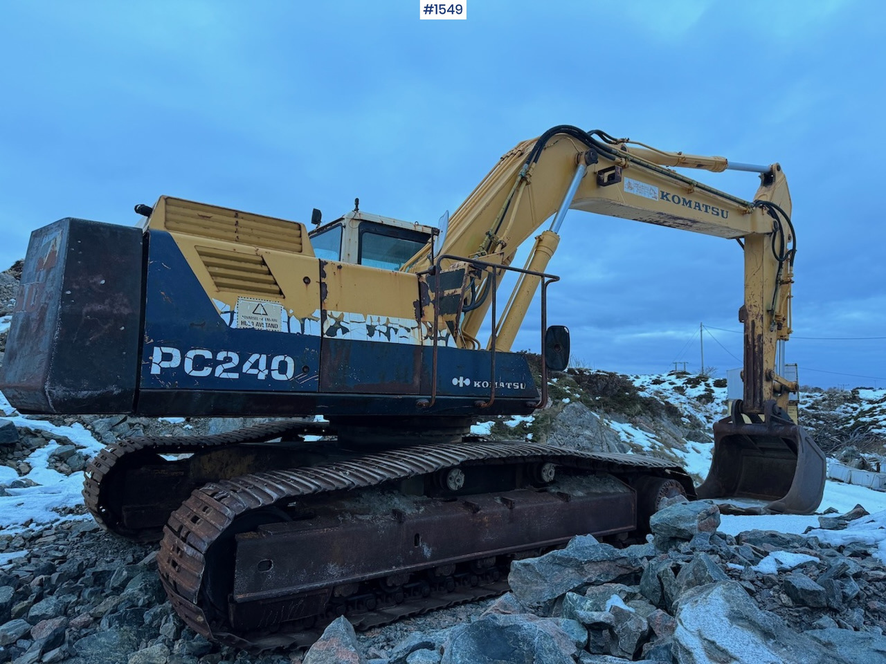 Pelle sur chenille 1993 Komatsu PC240-5K excavator