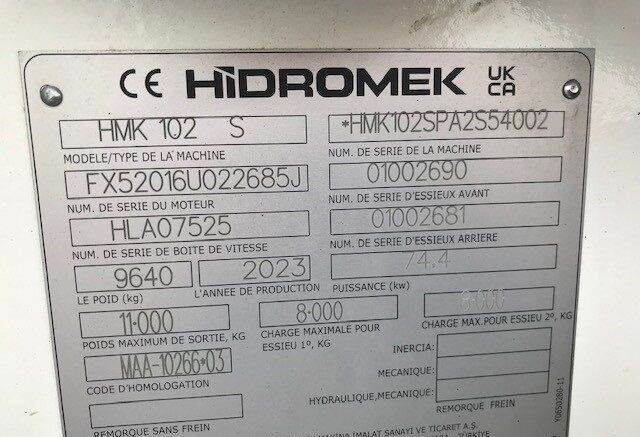 Tractopelle neuf Hidromek HMK 102S Supra K4