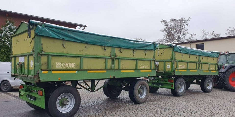 Benne agricole Przyczepa transportowa Krone KRONE DK225 / 16 Przyczepa Krone wywrotka 3 s…