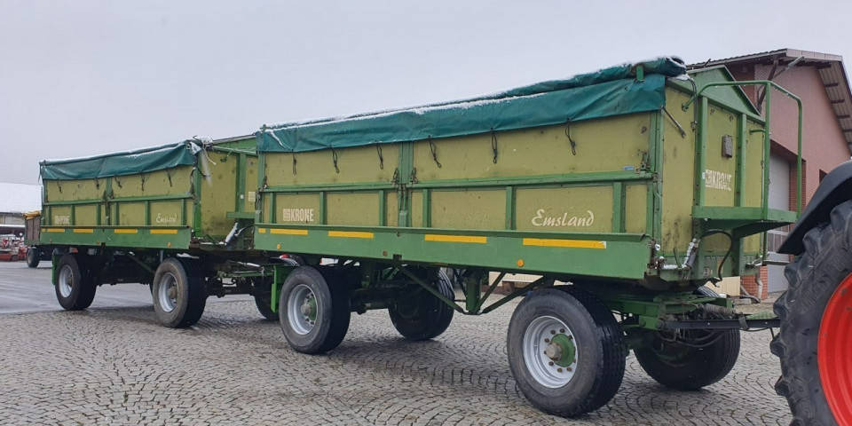 Benne agricole Przyczepa transportowa Krone KRONE DK225 / 16 Przyczepa Krone wywrotka 3 s…