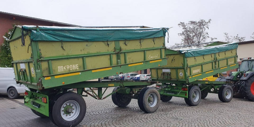 Benne agricole Przyczepa transportowa Krone KRONE DK225 / 16 Przyczepa Krone wywrotka 3 s…