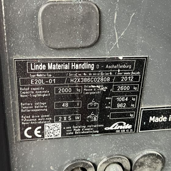 Linde E20L (386) en leasing occasion Linde E20L (386)