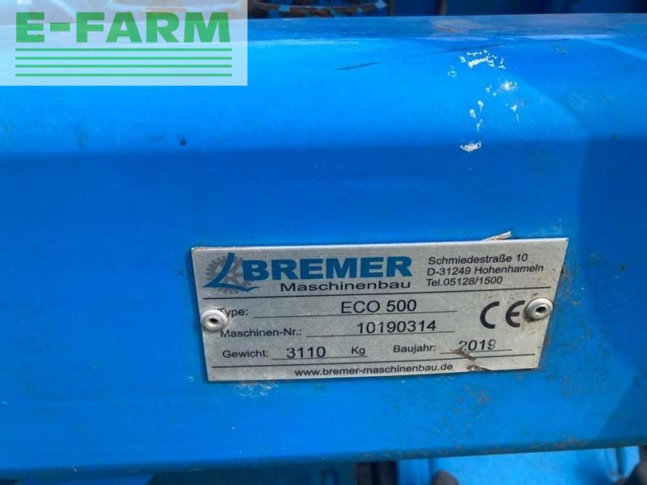 Cover crop Bremer eco 500