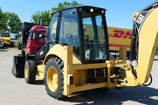 Tractopelle CAT 422E/424 4x4, Mehrzweckgerät, Palettengabel