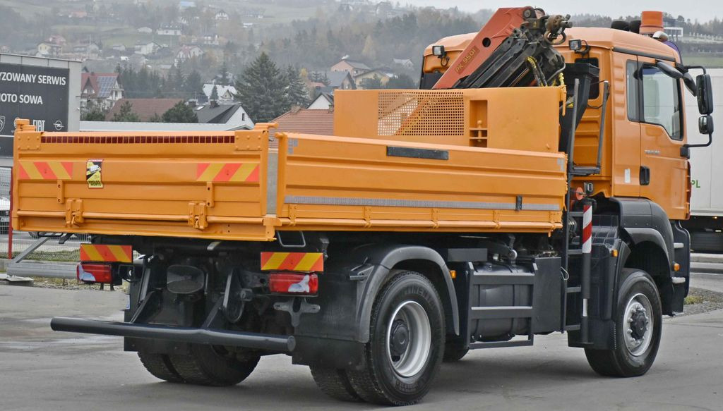 Camion grue, Camion benne MAN TGA 18.360 * PK 10501 + FUNK *4x4