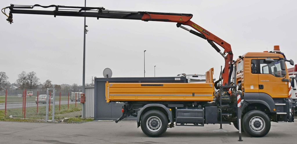 Camion grue, Camion benne MAN TGA 18.360 * PK 10501 + FUNK *4x4