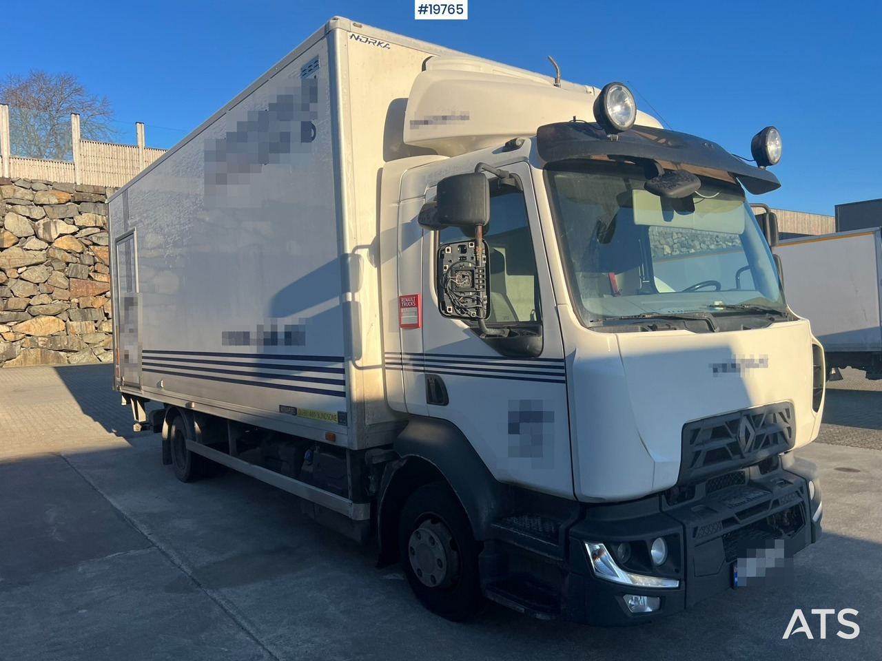 Camion fourgon Renault D7.5