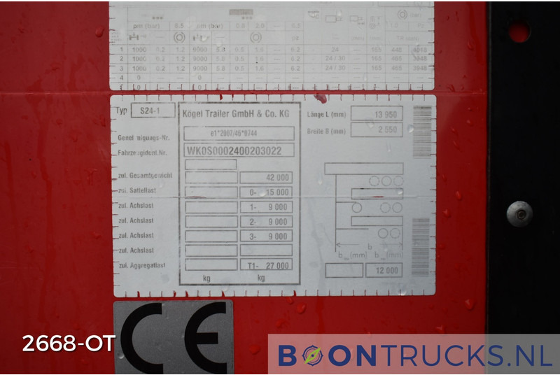 Kögel SN 24 FLATBED | ALU BOARDS * HARDWOOD FLOOR * NL TRAILER * APK 09-2025 * TOP! en leasing occasion Kögel SN 24 FLATBED | ALU BOARDS * HARDWOOD FLOOR * NL TRAILER * APK 09-2025 * TOP!