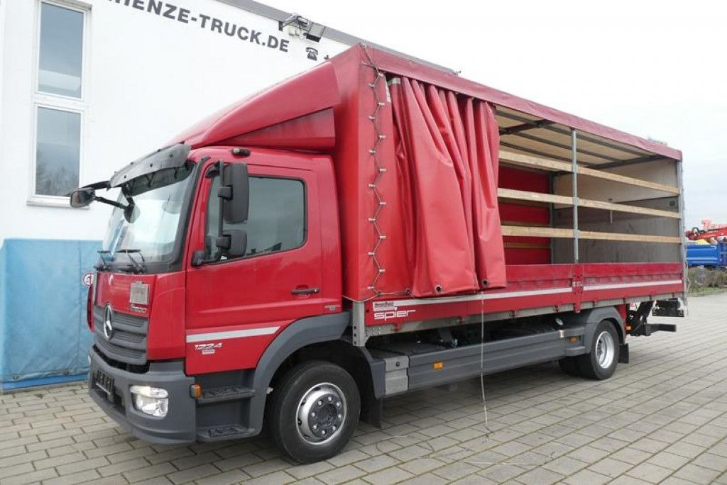 Camion à rideaux coulissants Mercedes-Benz Atego 1224 L Pritsche LBW LWB 1.5to, Tautliner